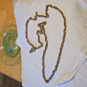Vintage Vendome Gold Tone Necklace Vintage Signed Double Link Chain